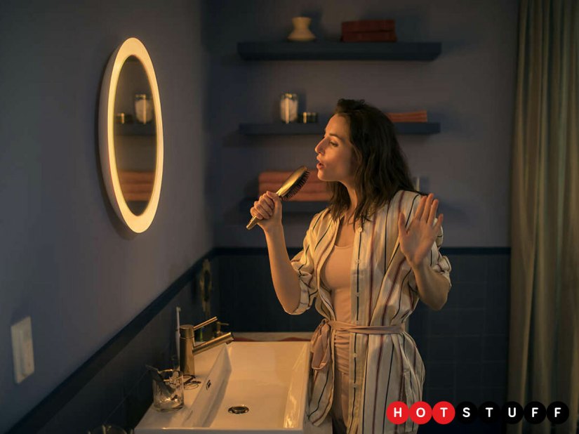Philips Adore bathroom mirror brings Hue to your loo