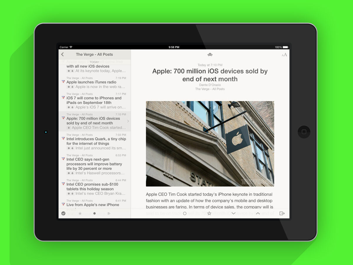 Reeder 2 (£2.99/$4.99, universal)