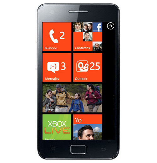 Microsoft shows off Samsung Windows Phone Mango handset