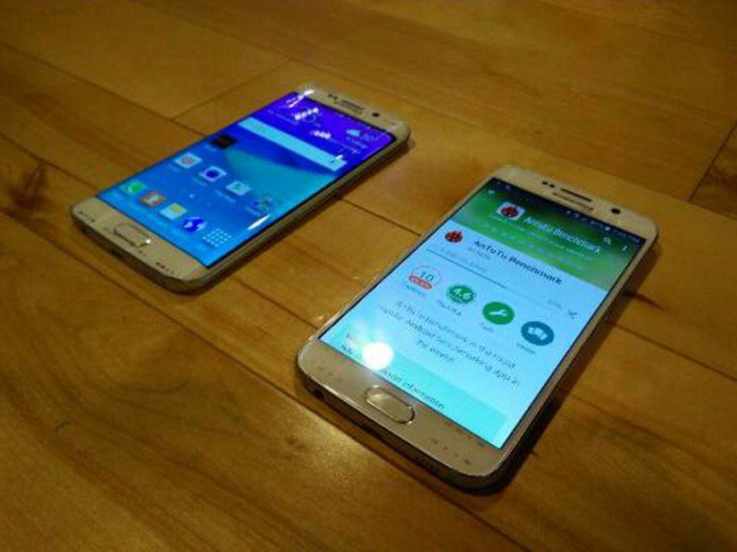 Samsung Galaxy S6 Edge pictured in the flesh