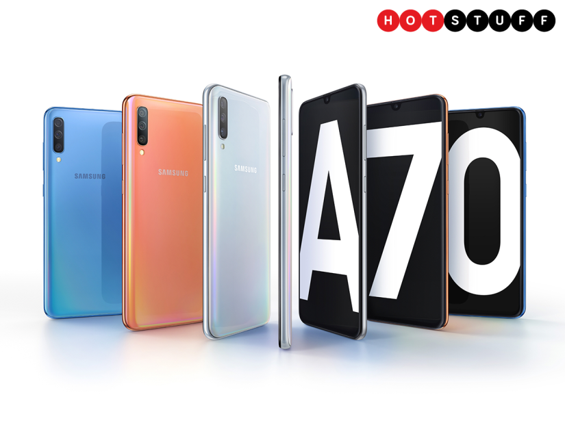 The Galaxy A70 is a mid-ranger that punches upwards
