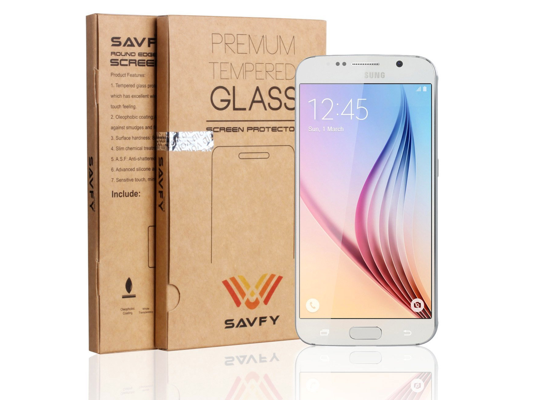 Savfy tempered glass screen protector (£4)
