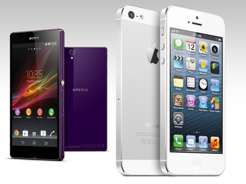 Sony Xperia Z vs Apple iPhone 5