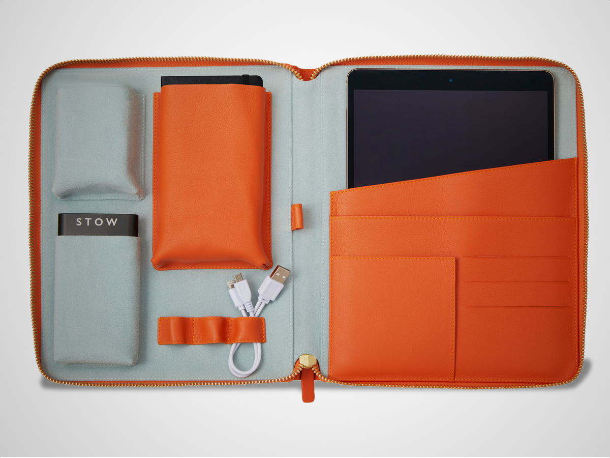 The in-flight upgrade: Stow World Class Tech Case (£435)