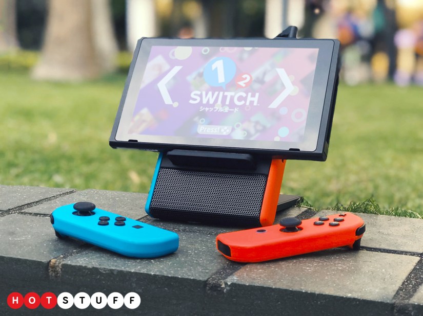 Boost Nintendo Switch gaming on the go with the SwitchEcho stand, speaker and charger combo