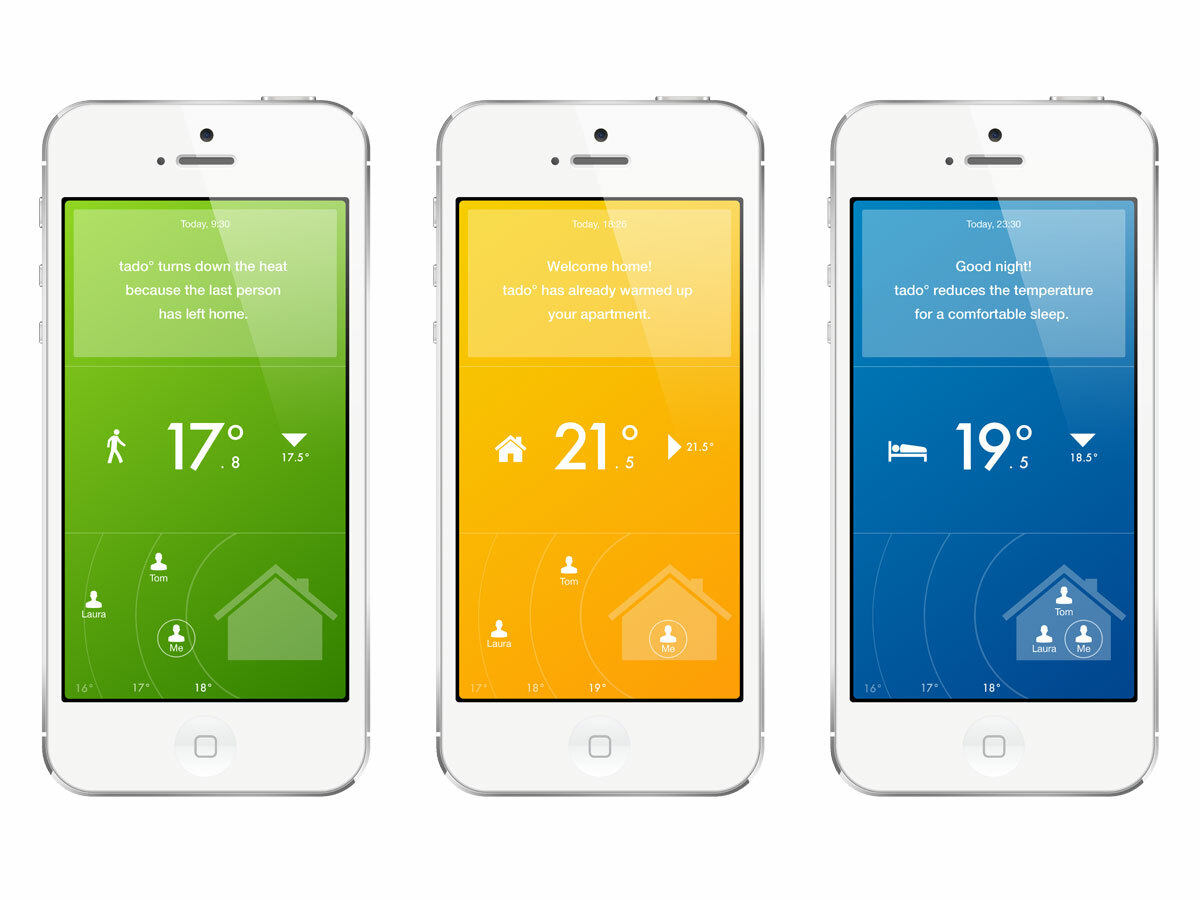 Tado app on iPhone