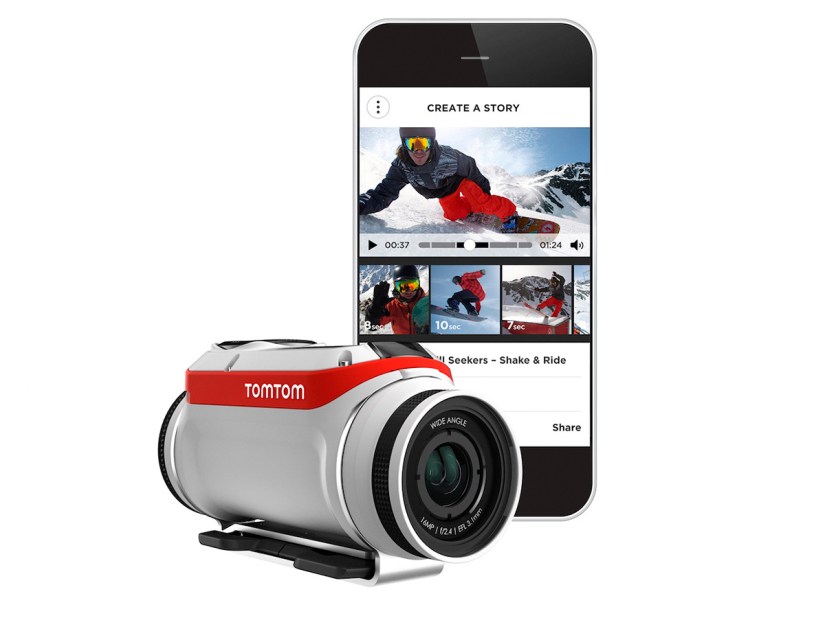 The TomTom Bandit action-cam edits the videos for you