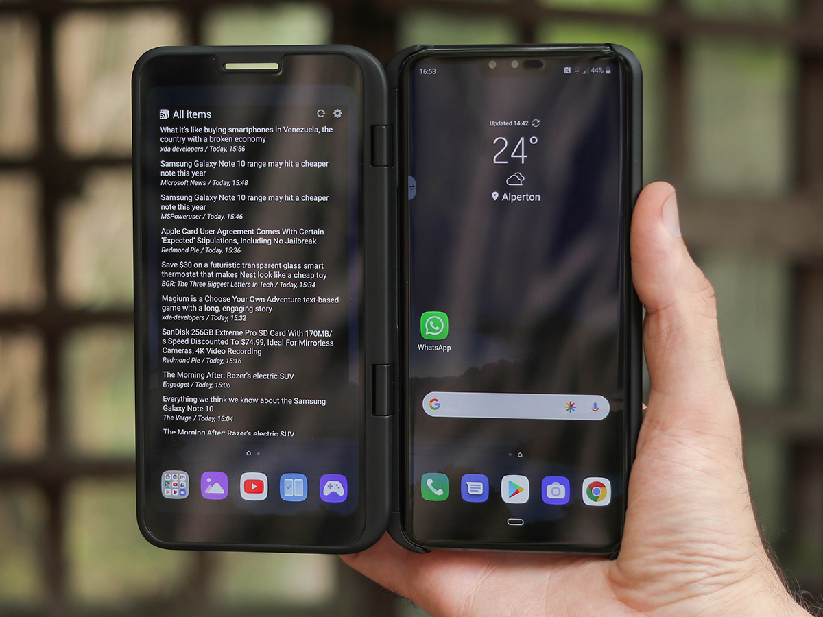 Dual Display: Foldable, but not really