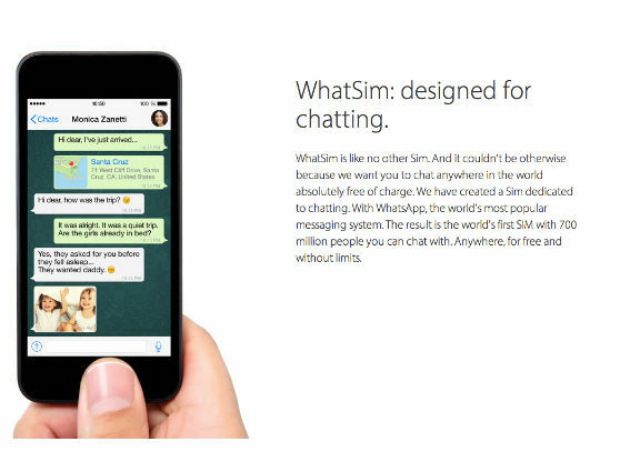 With this WhatSim, you can use WhatsApp anytime, anywhere    