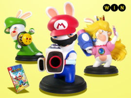 Win loads of Mario + Rabbids Kingdom Battle goodies!