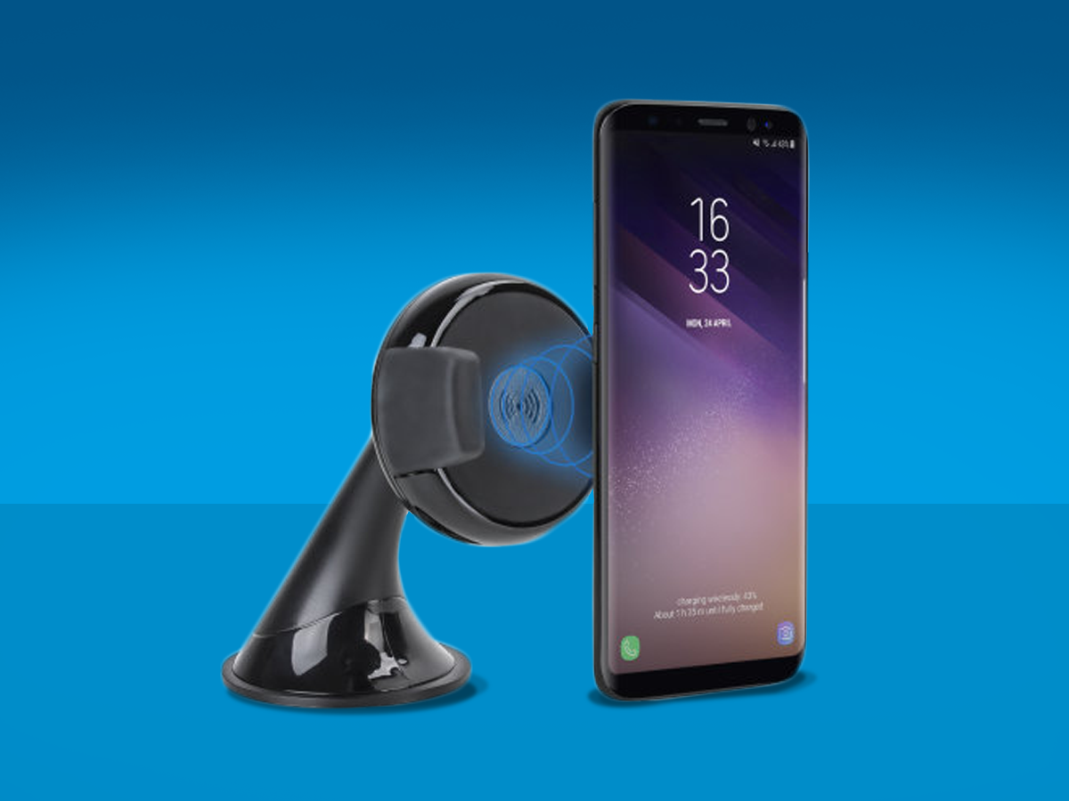 Universal Qi Wireless Charging Windscreen/Dash Car Holder (£12.99)