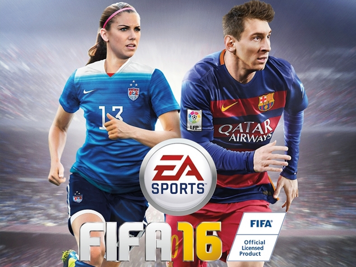Women on cover of FIFA 16 (but not in UK)