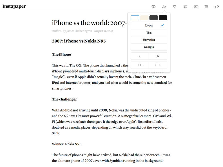 INSTAPAPER: WEB PVR