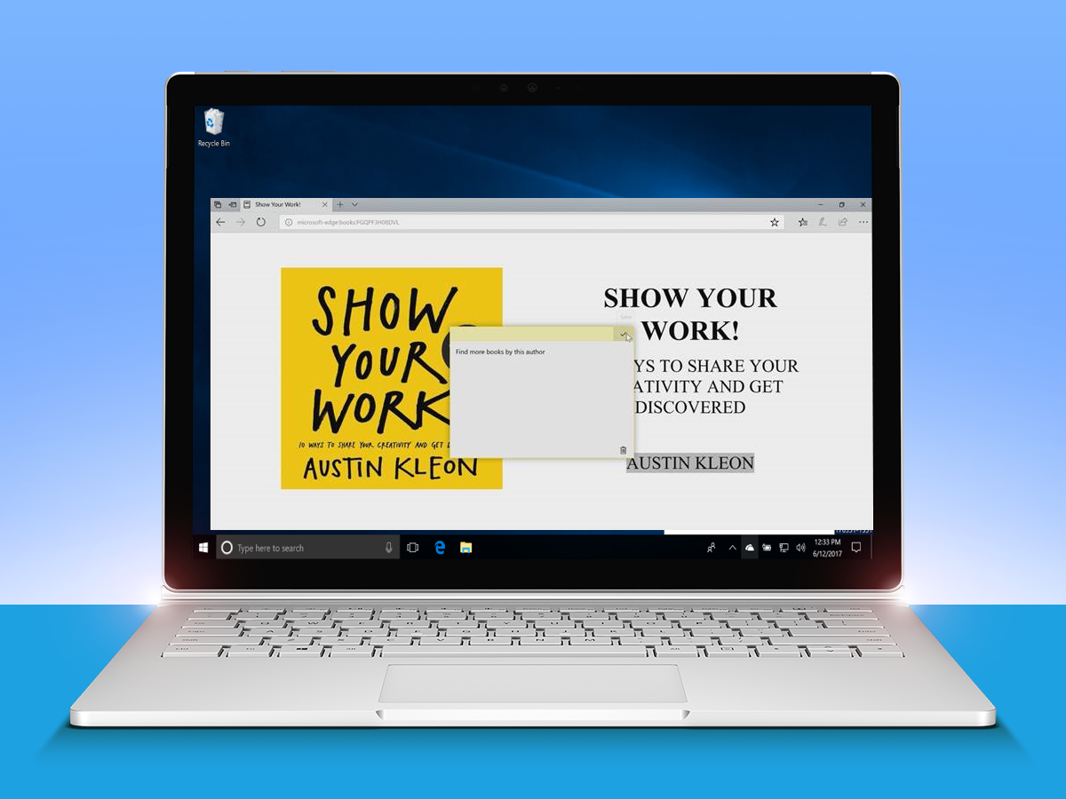 The best new features in the Windows 10 Fall Creators Update - book annotations