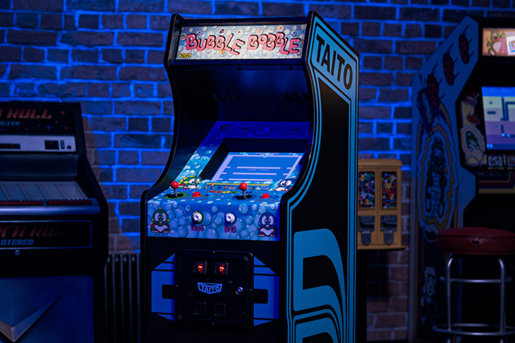 Bubble Bobble Quarter Scale Arcade Cabinet for retro gaming fans