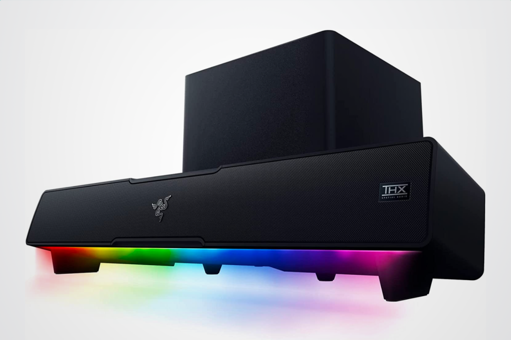 Christmas gift ideas for gamers: Razer Leviathan V2 soundbar