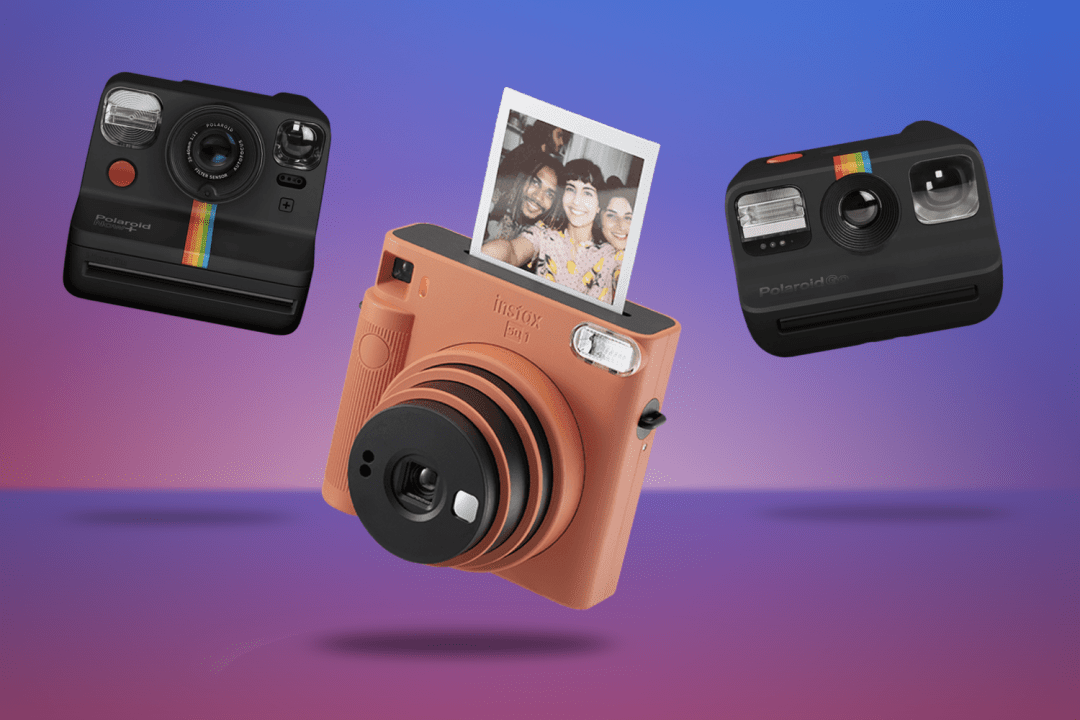 Best instant camera featuring Fujifilm Instax SQ1 Polaroid Now and Go