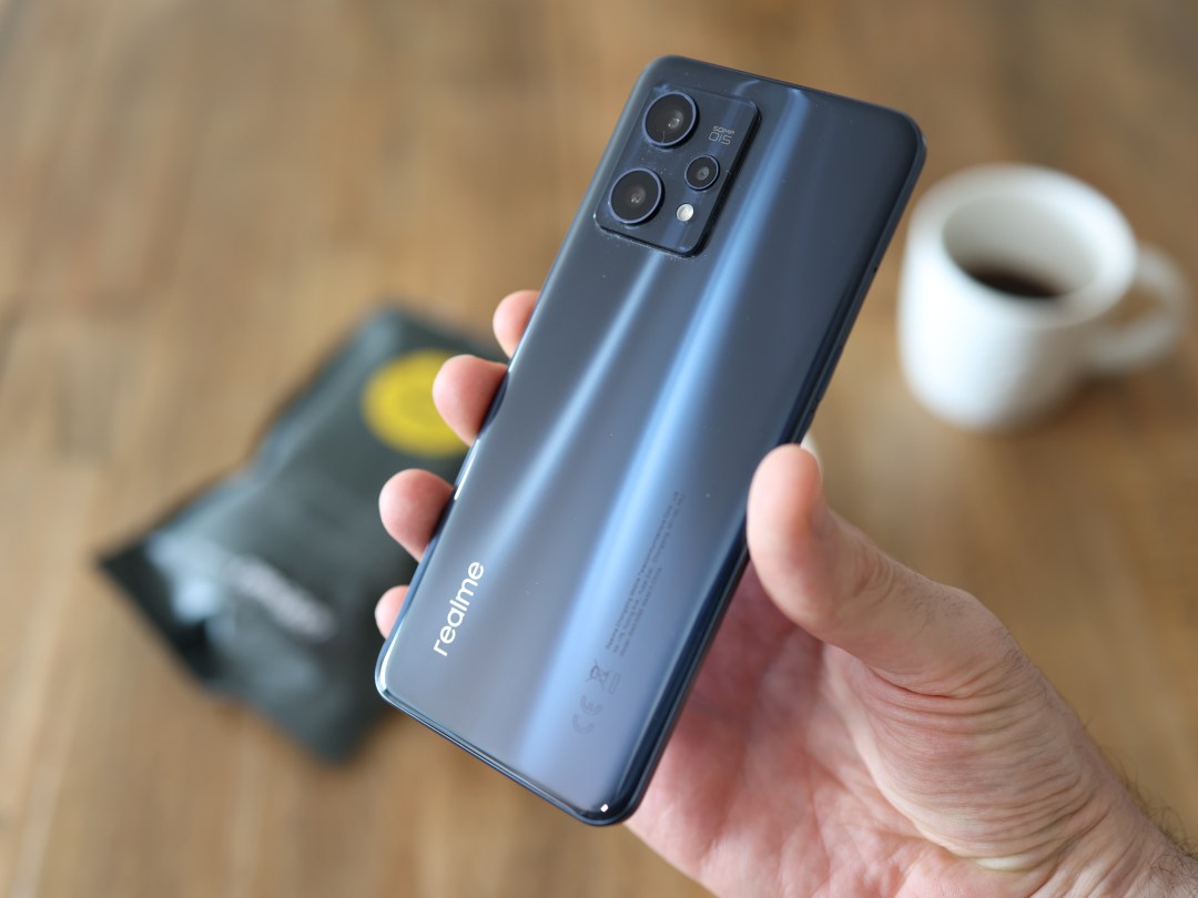 Back of the Realme 9 Pro Plus in hand