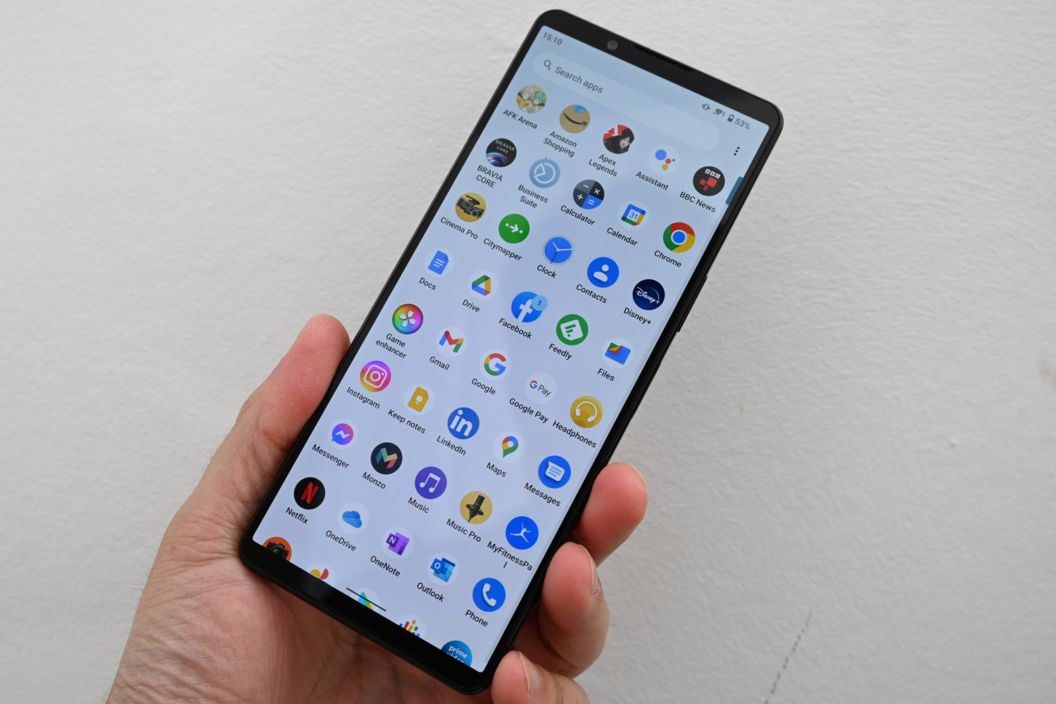 Stuff Sony Xperia 1 IV review app drawer