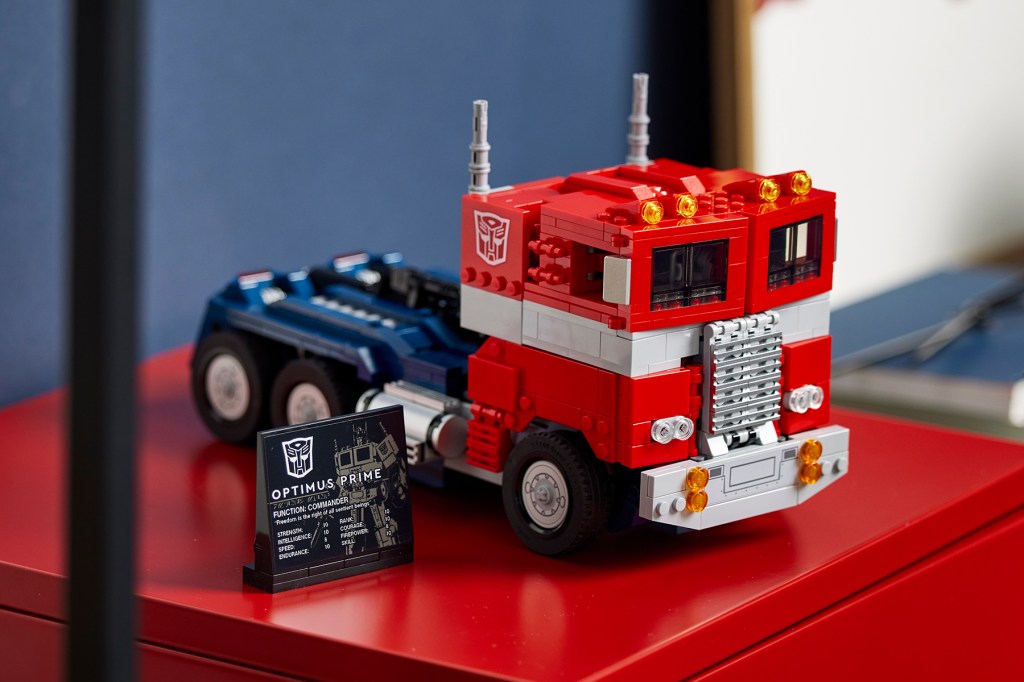 Lego Optimus in truck form
