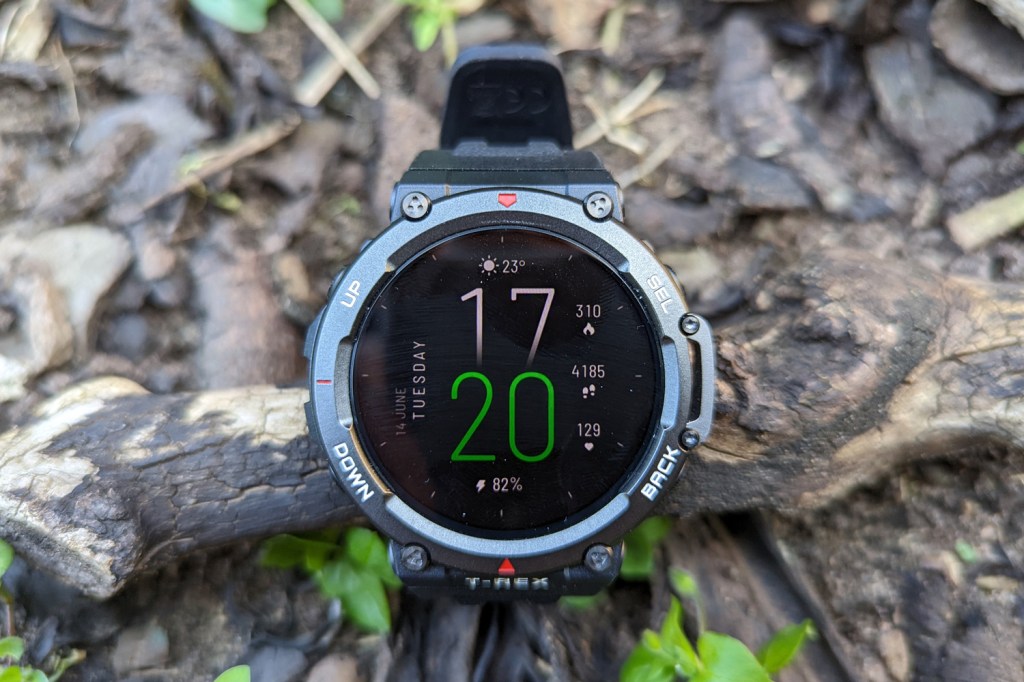 Stuff Amazfit T-Rex 2 review always on screen