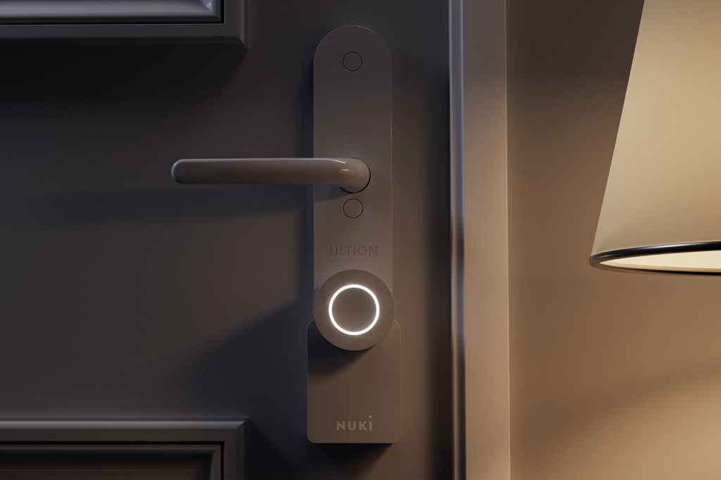 Ultion Nuki smart lock at night