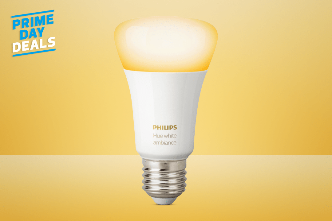 Close-up of Philips Hue bulb