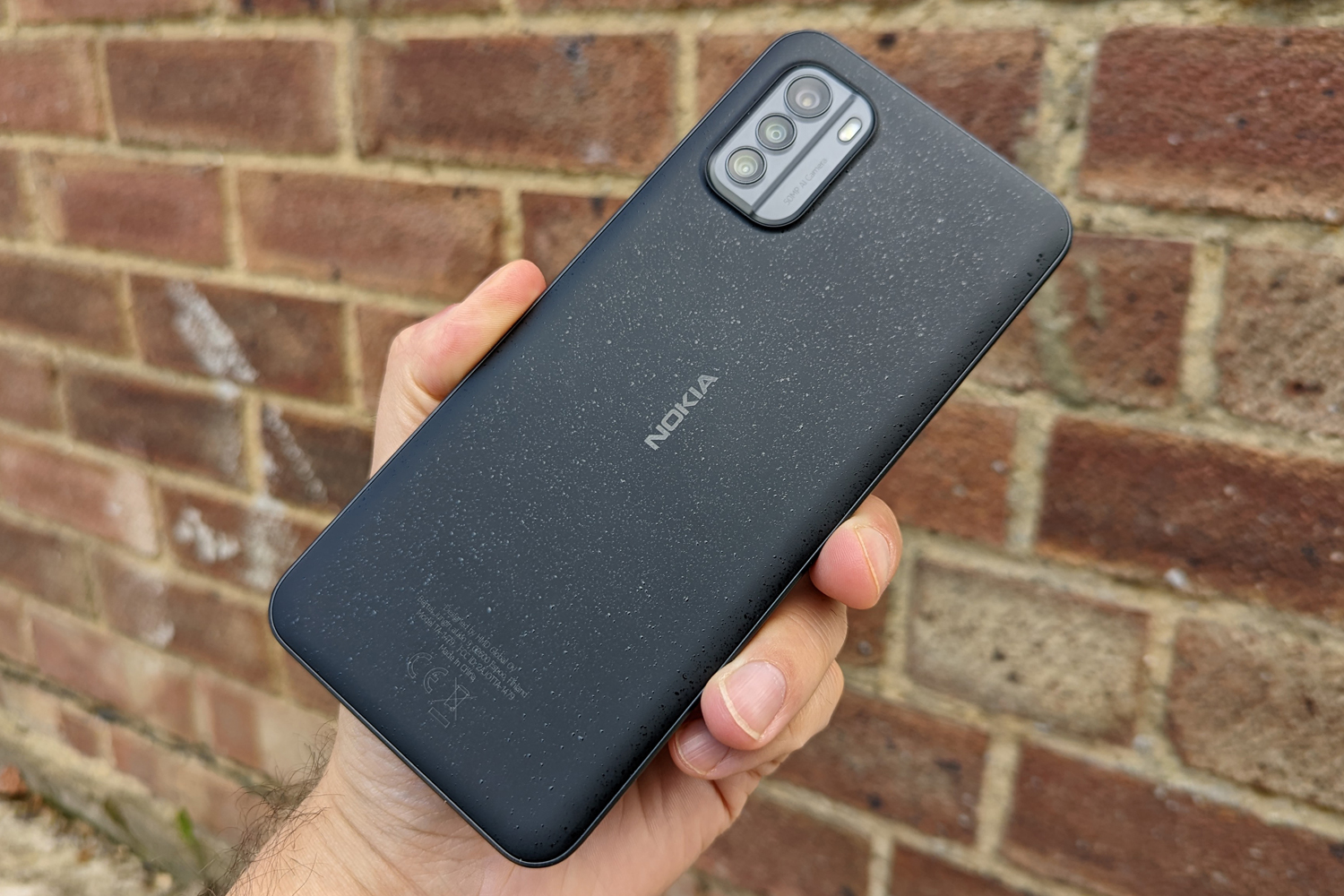 Nokia G60 5G review in hand rear
