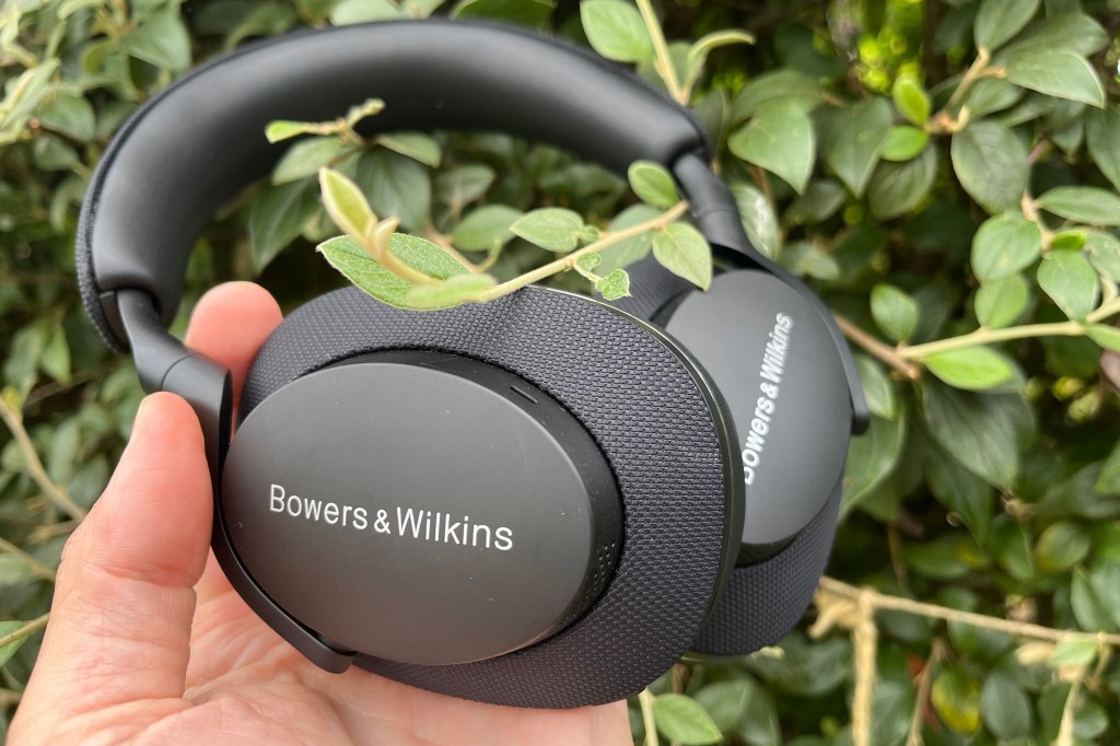 Bowers & Wilkins PX7 S2 headphones in hand