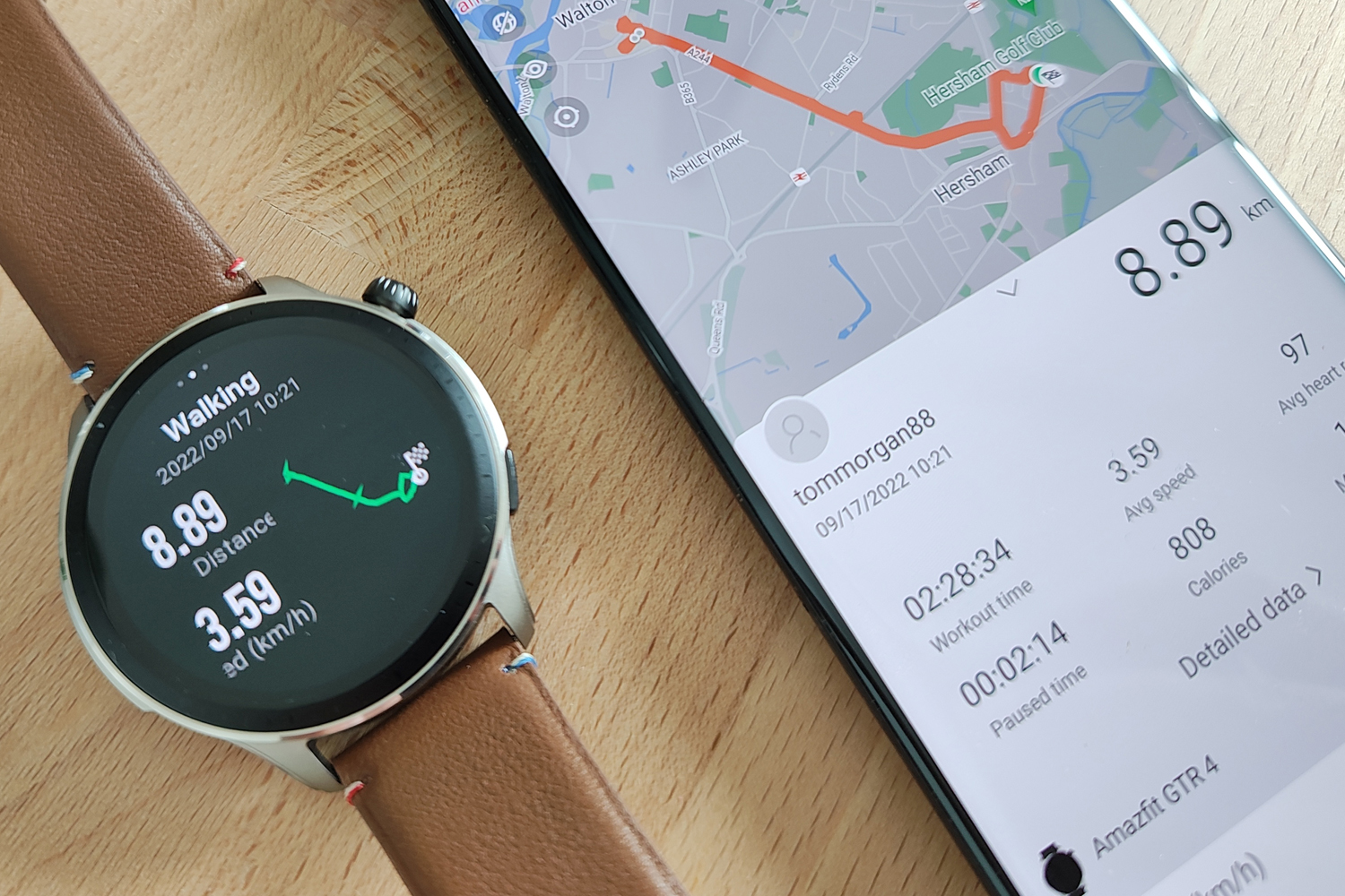 Amazfit GTR 4 review hike tracking