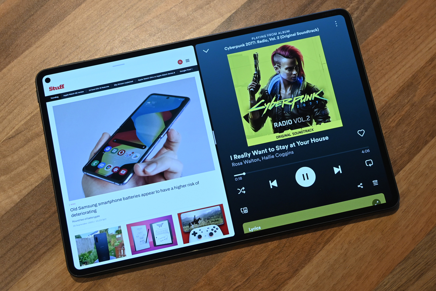 Huawei MatePad Pro 11 2022 Stuff Spotify