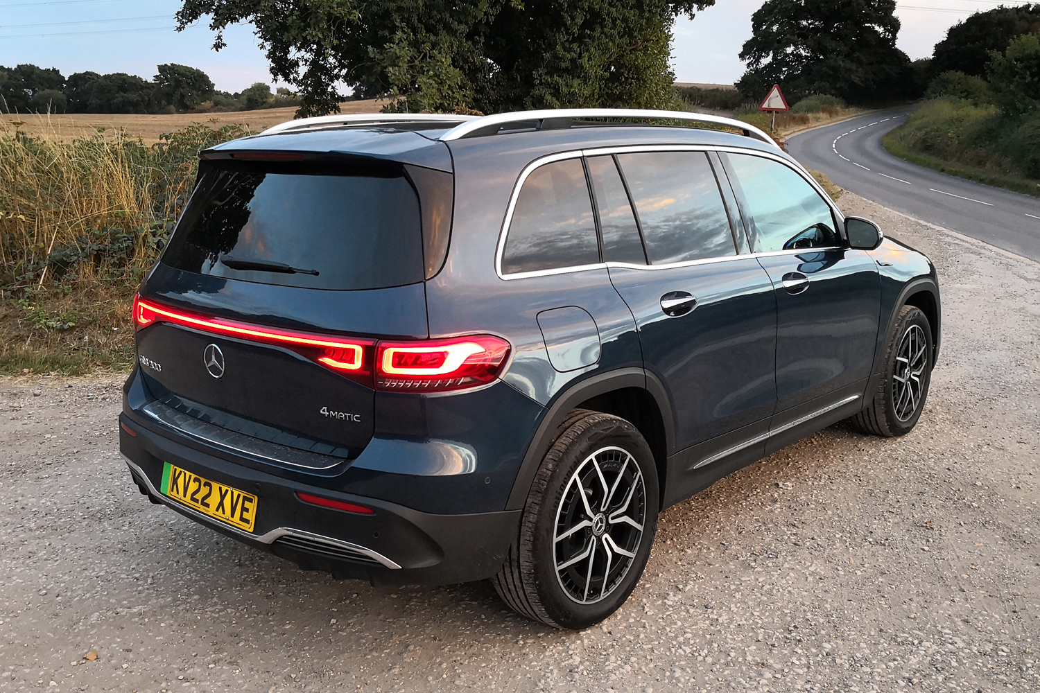 Mercedes-Benz EQB review rear three quarters