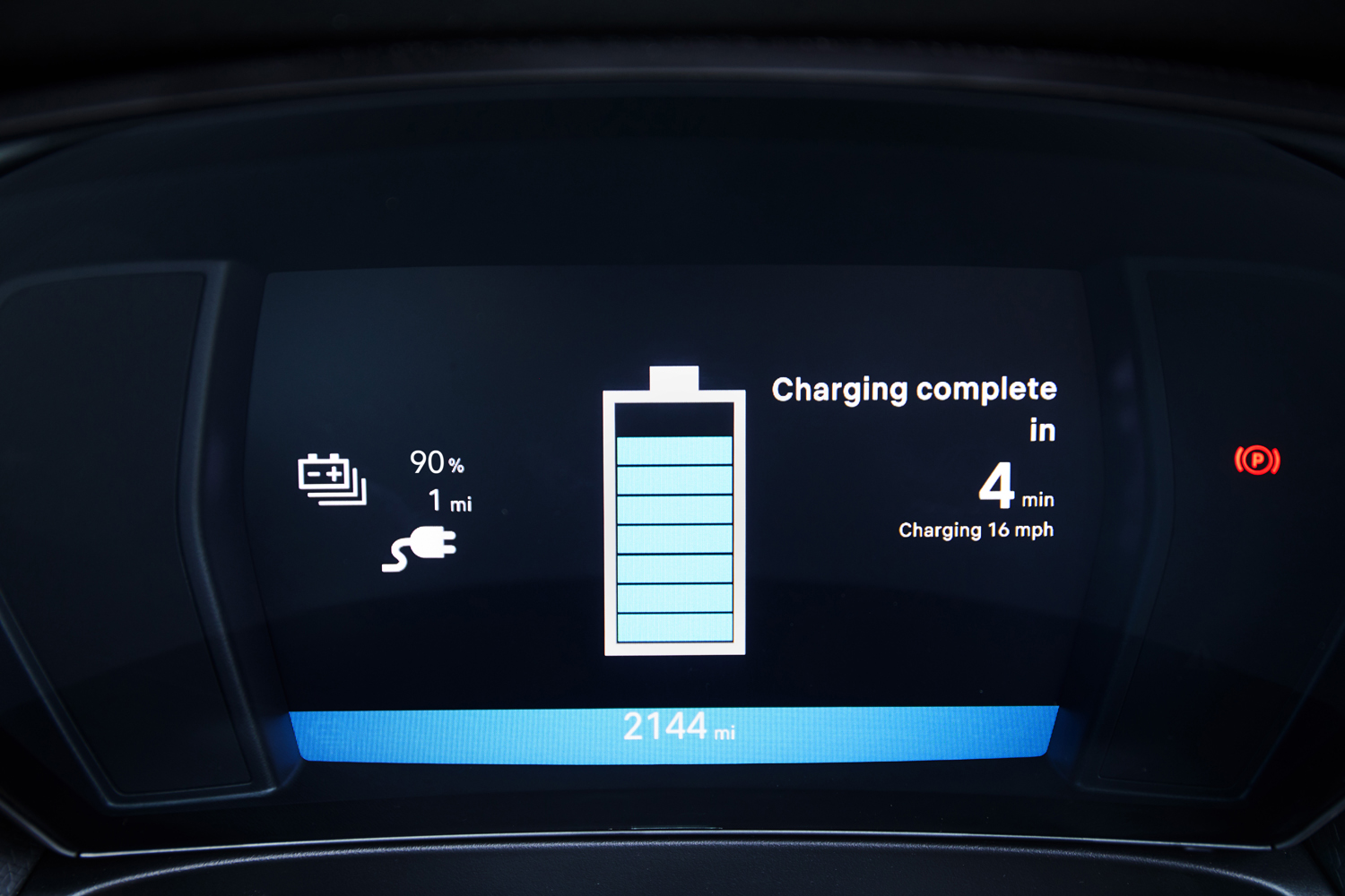 Citroen C5 X charging status