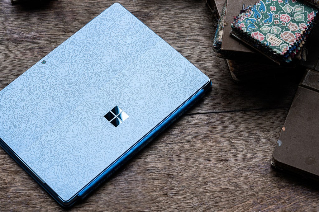 Microsoft Surface Pro 9 floral special edition lifestyle