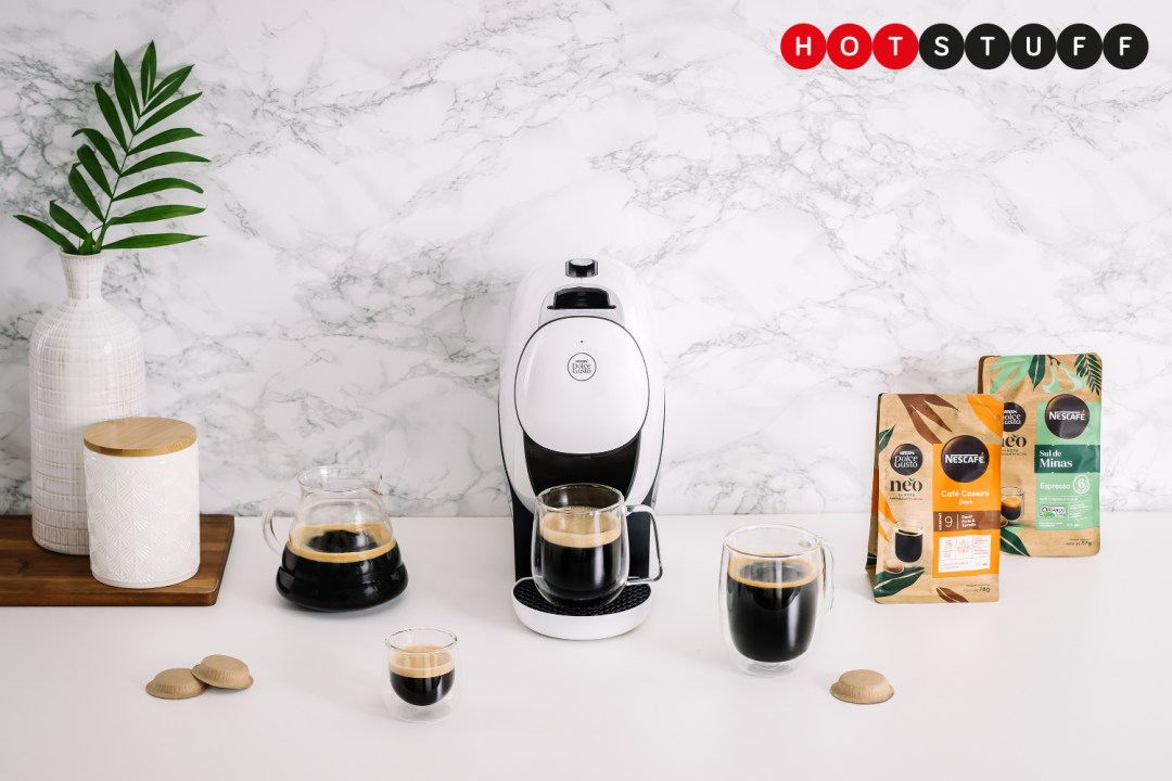Nescafe Dulce Gusto's new Neo coffee machine in a kitchen