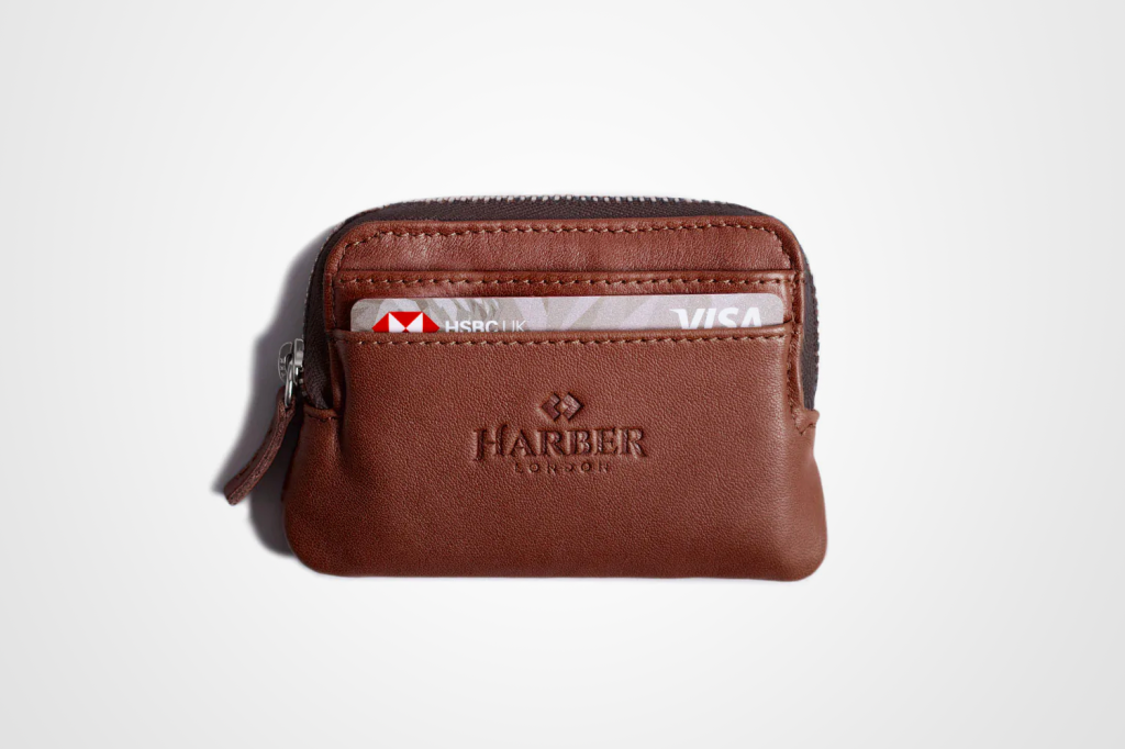 Best wallets: Harber London Leather Zip Pouch