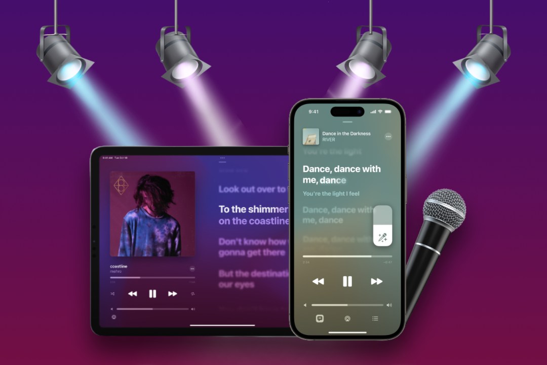 iPhone and iPad using Apple Music Sing