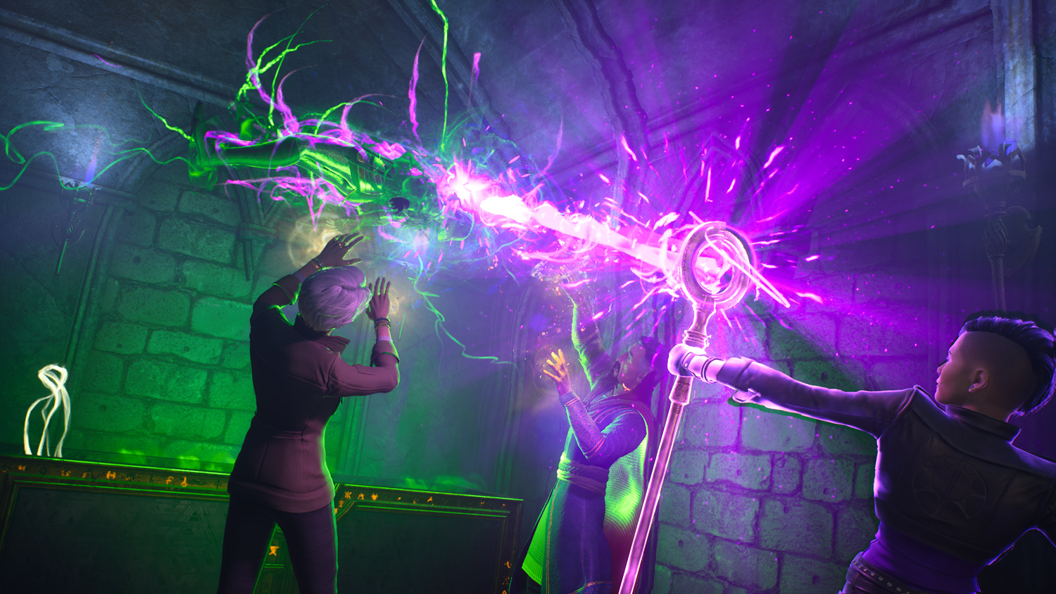 Marvels Midnight Suns review purple energy beam