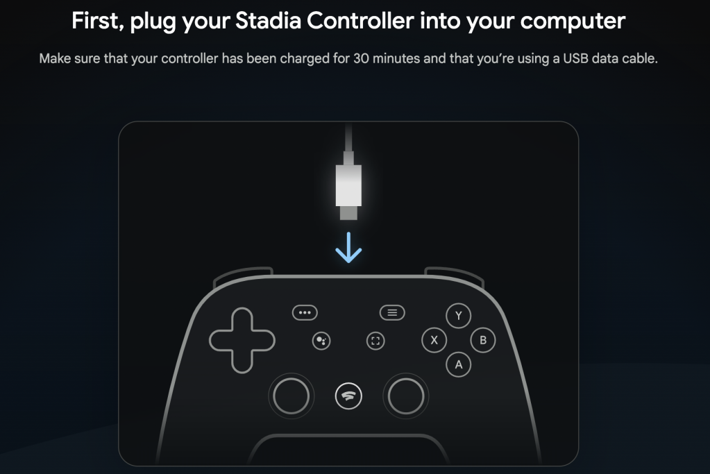 Google Stadia controller