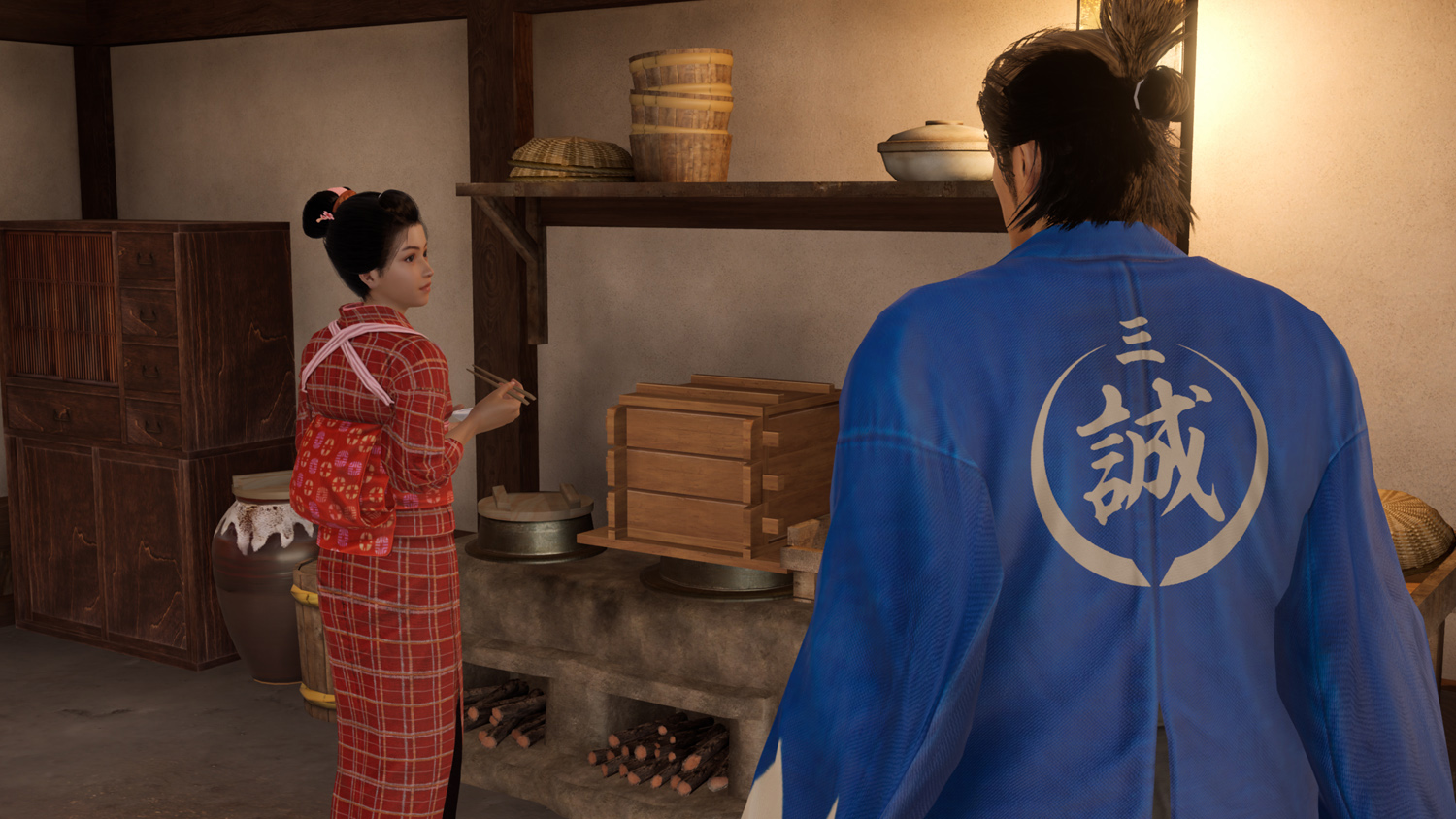 Like a Dragon Ishin review cooking
