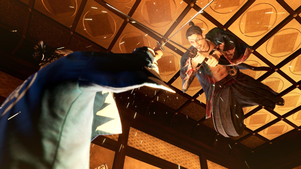 Like a Dragon Ishin review swordfight