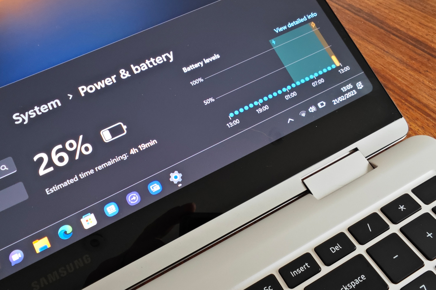 Samsung Galaxy Book3 Pro 360 review battery stats