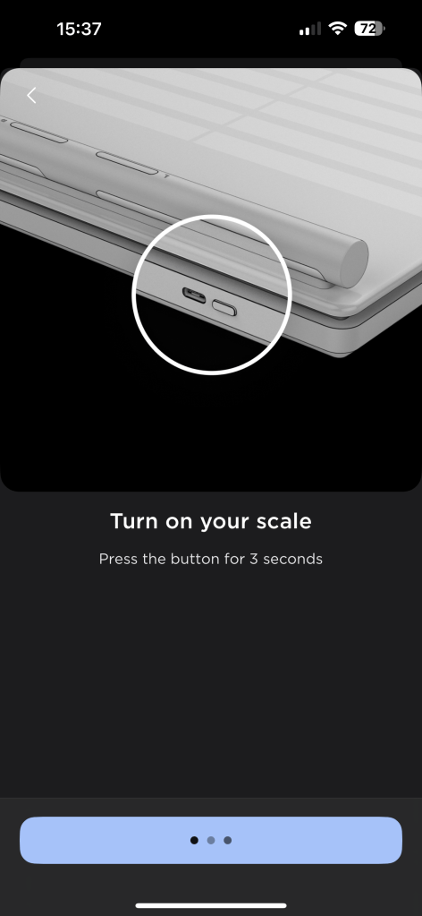 Setting up a pair of Withings scales in the companion app