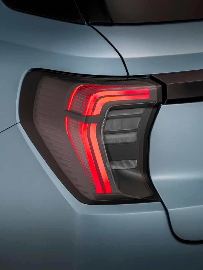 Rear lights on the electric Ford Explorer