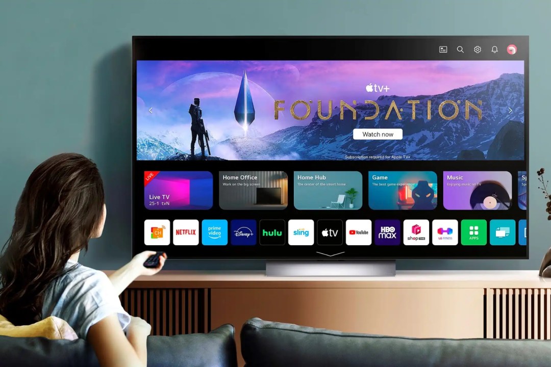 LG's 2023 G3 OLED TV watching Apple TV+