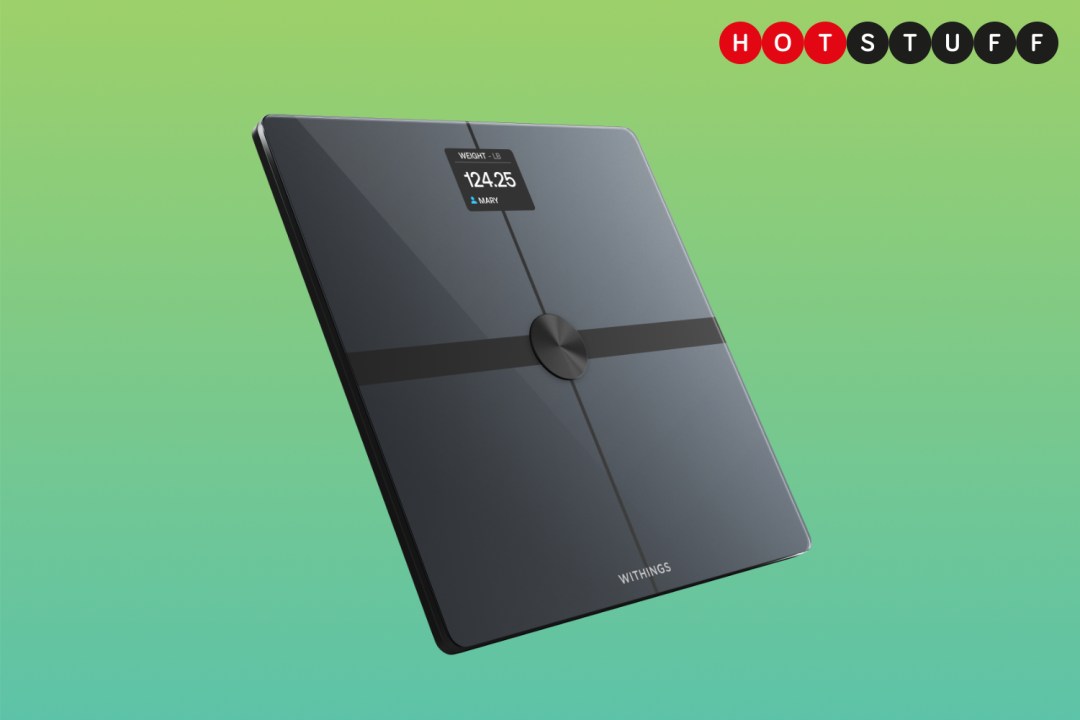 Withings' new Body Smart scale against green background