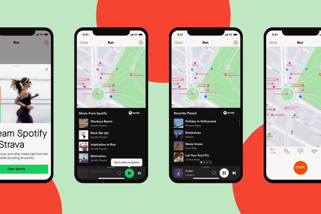 Spotify and Strava