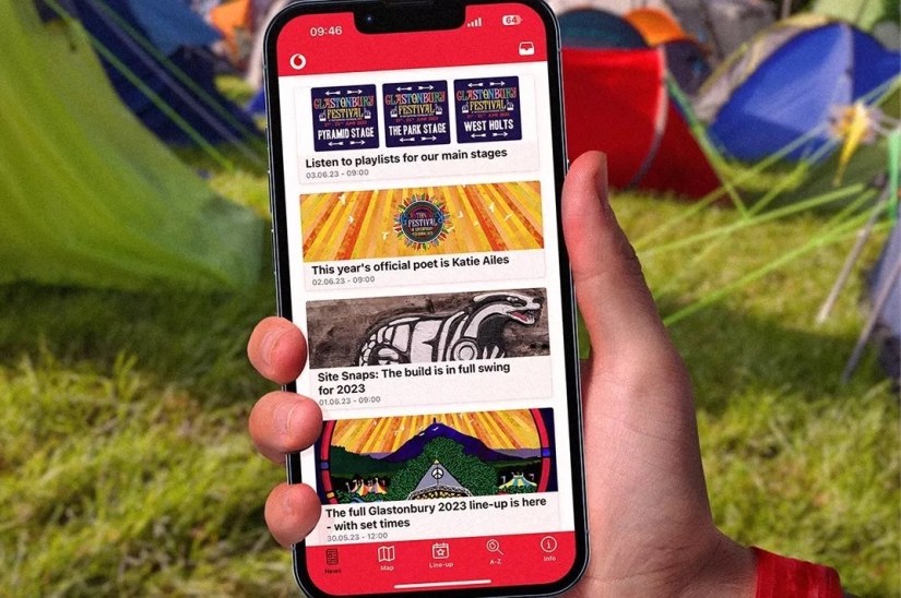 Vodafone debuts new Glastonbury 2023 app, plus exchangeable battery packs for festival goers