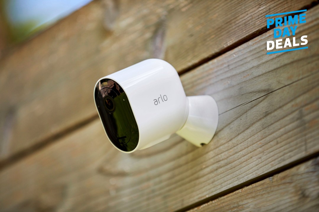 Close up of Arlo Pro 4 security camera