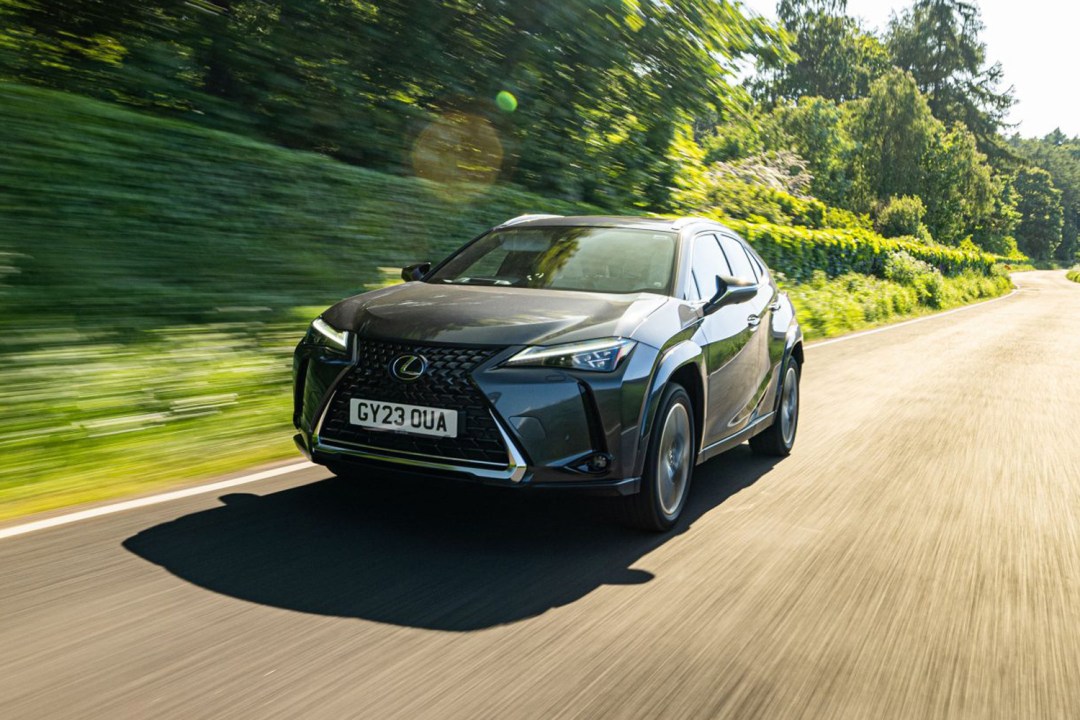 Lexus UX 300e review tracking woodland